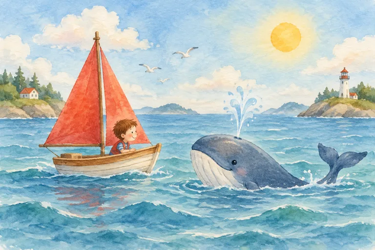 Dibujo de la sugerencia «Una aventura en el mar» del asistente de Talepip